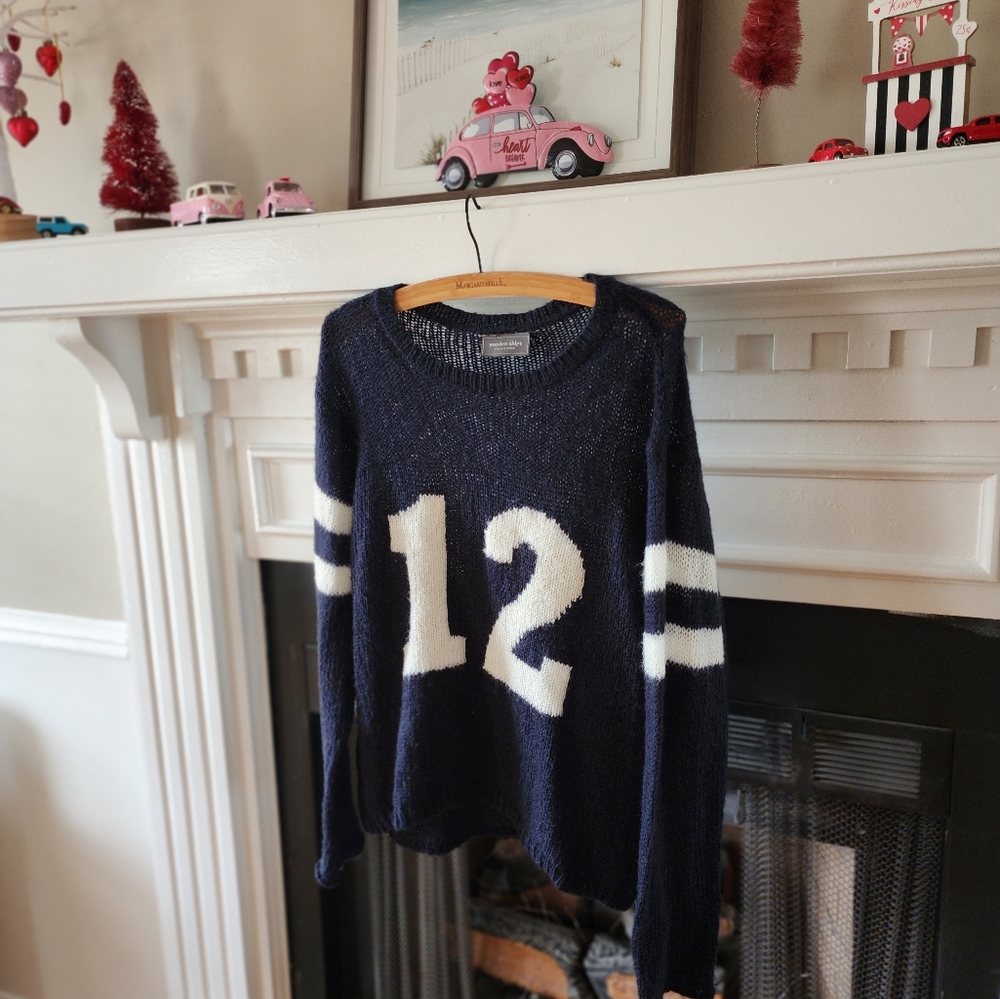 Navy sweater